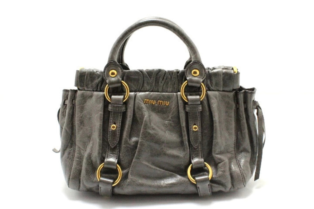 Miu Miu shoulder bag VITELLO LUX GRIGIO